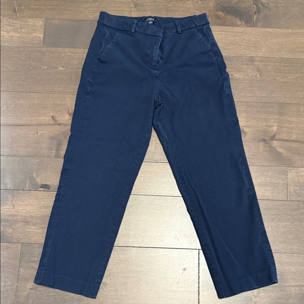 J. Crew Navy Straight-Leg Pants